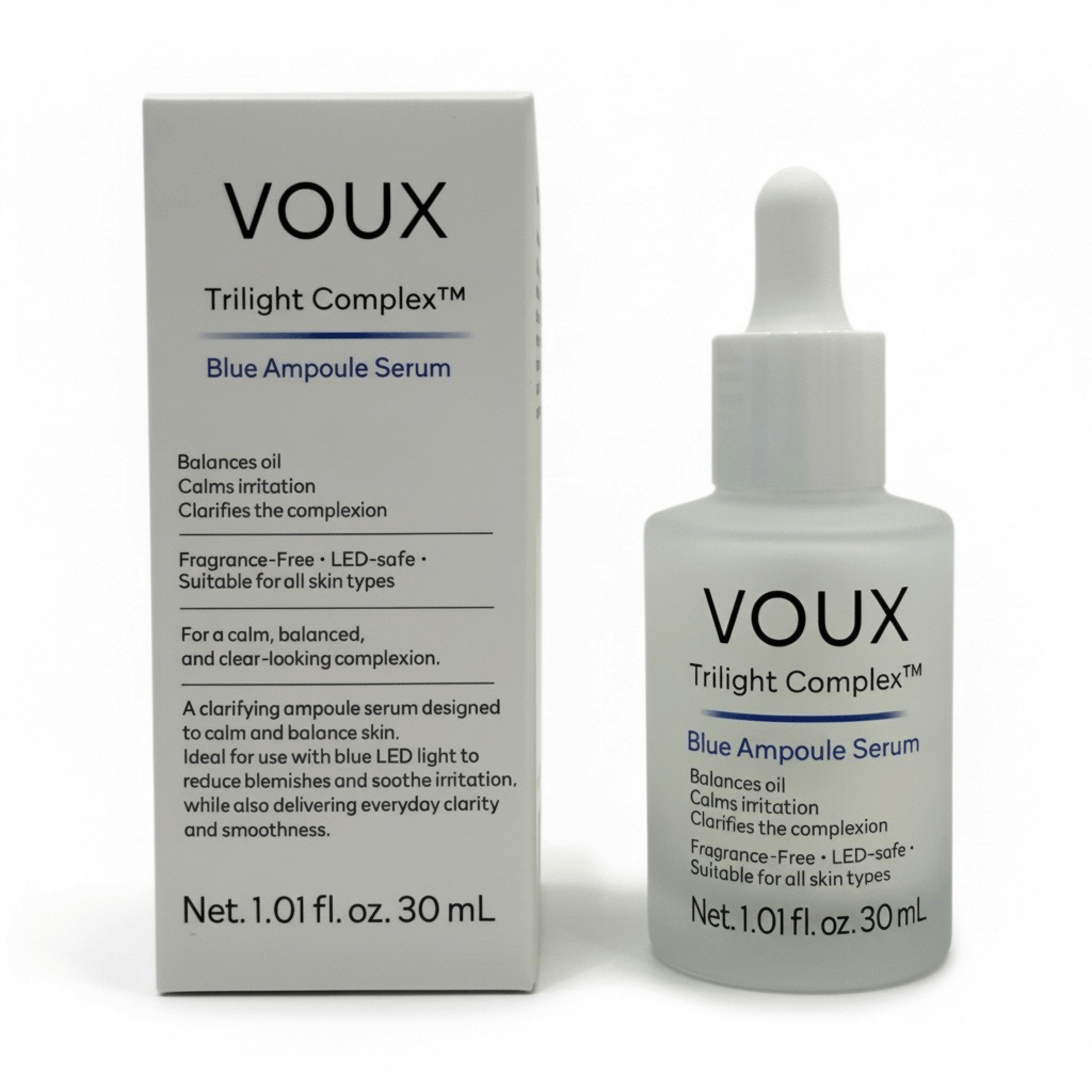 VOUX Trilight Complex™ - Blue Ampoule Serum- Clarity + Calm